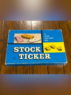 Vintage Stock Ticker Board Game (1960s Copp Clark Blue Edition)